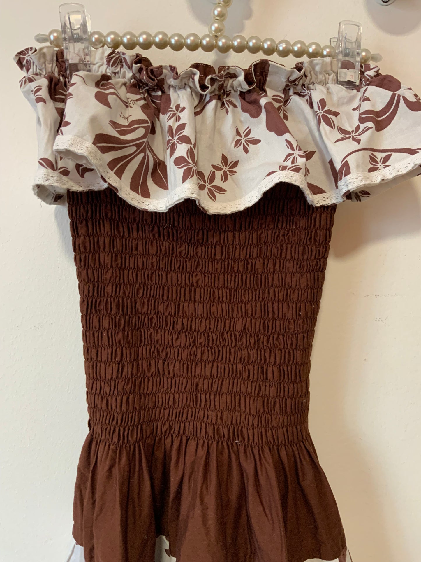 Robe Vintage des îles a Fleurs - T38 maxi.
