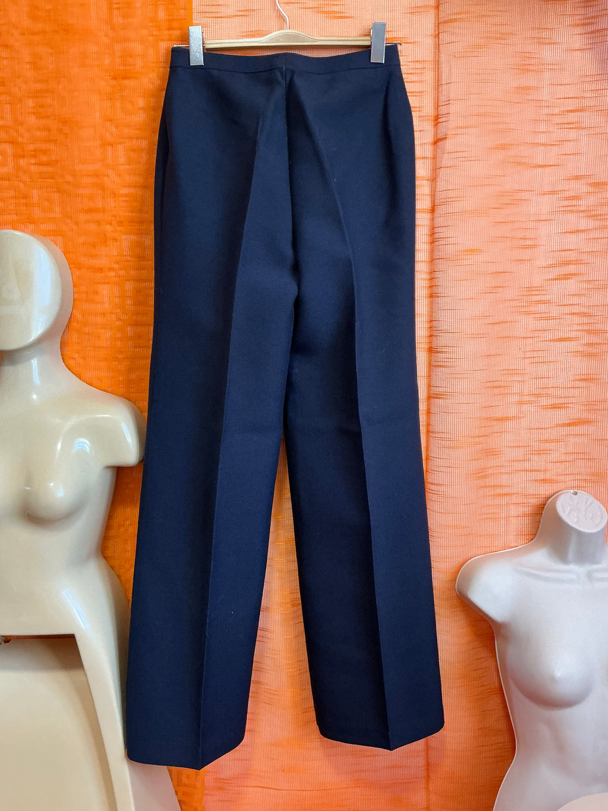 Pantalon Laine Vierge Patte d’éléphant Woolmark Neuf 1970 Vintage- T36.