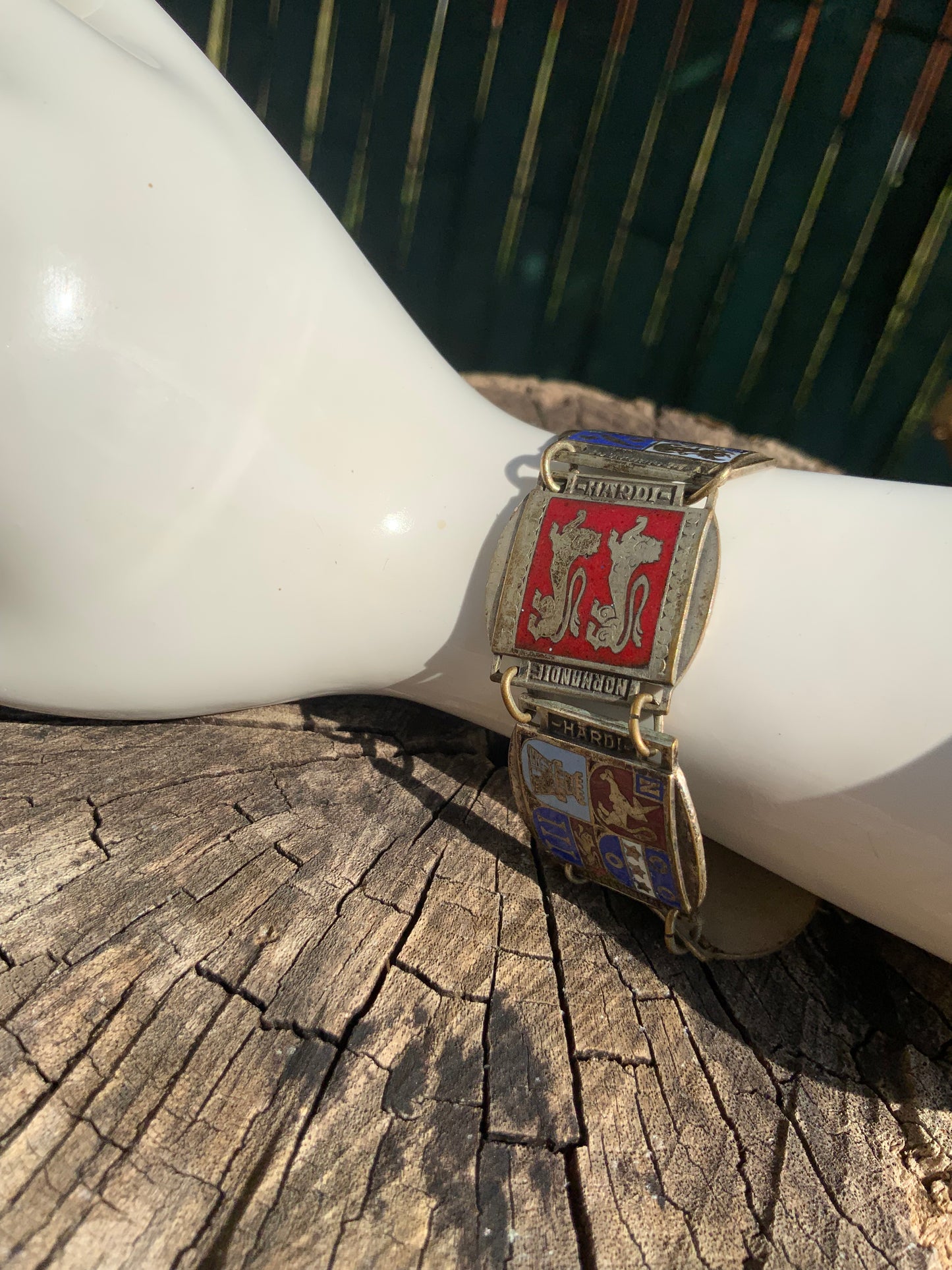 Bracelet Ancien Armoiries Blasons Collection Vintage-