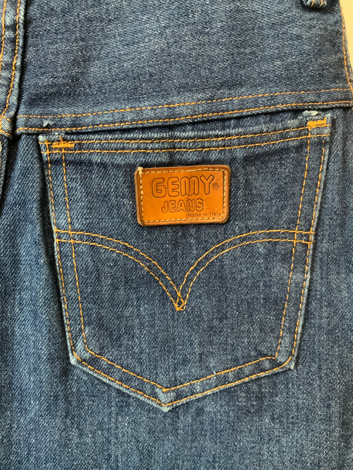 Mini Jupe Jean Denim Italy Vintage 1980- T34