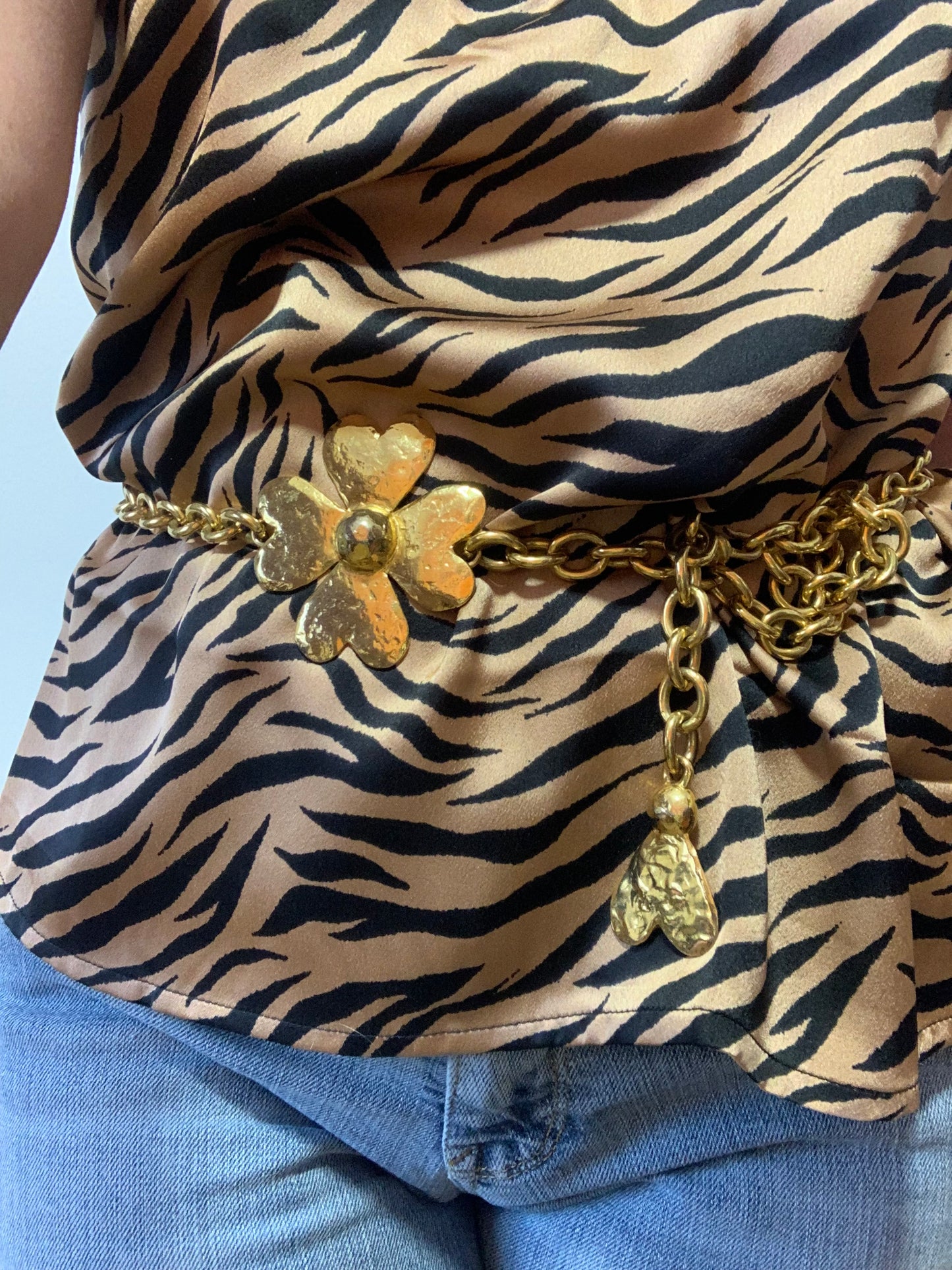Ceinture chaine métal Sonia Rykiel Vintage 1990