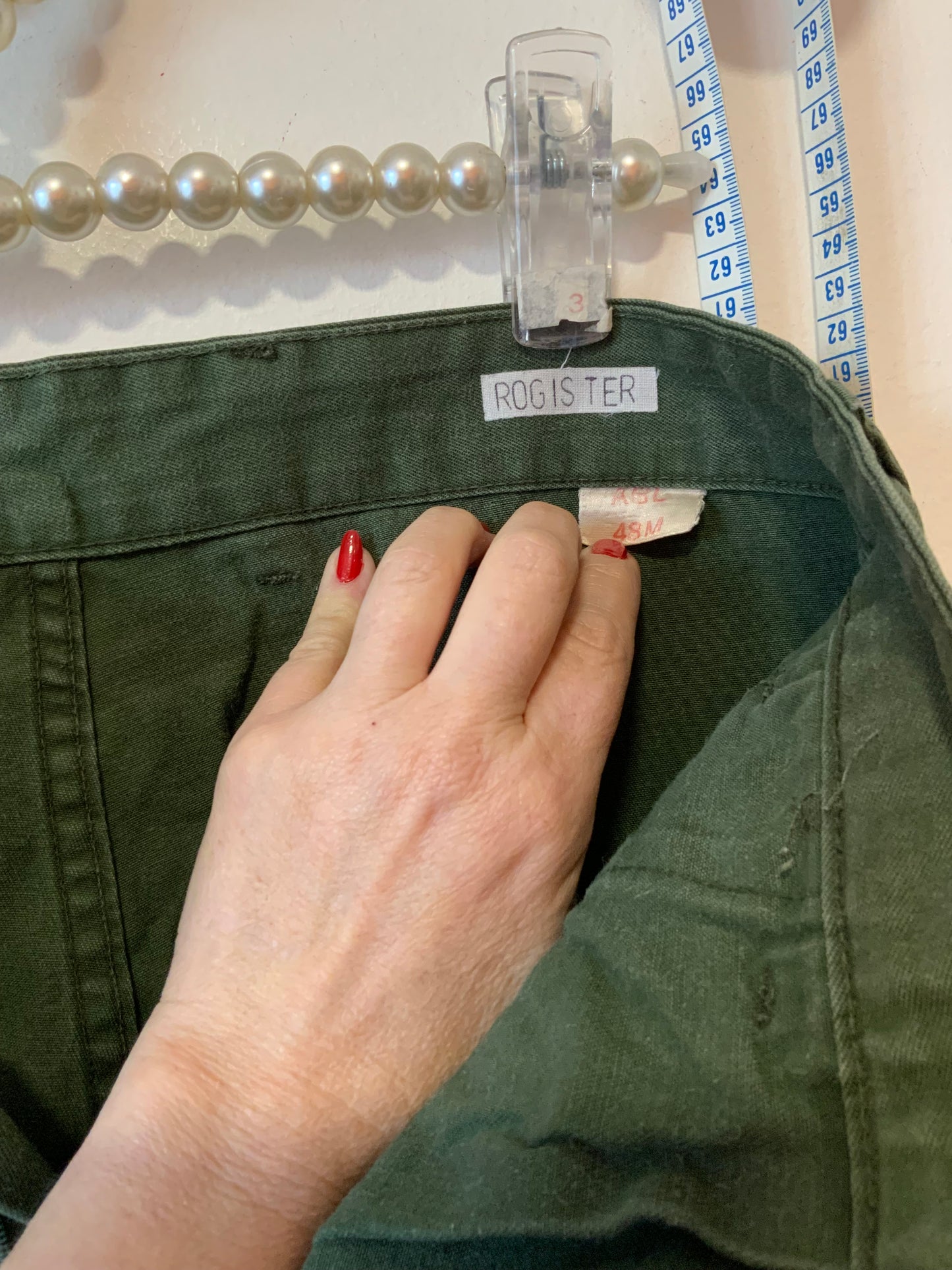 Pantalon Treillis Armée Française Vintage T38-