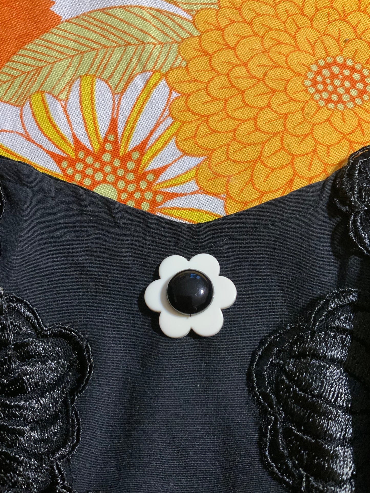 Bustier 1990 Vintage Fleur- T36/38