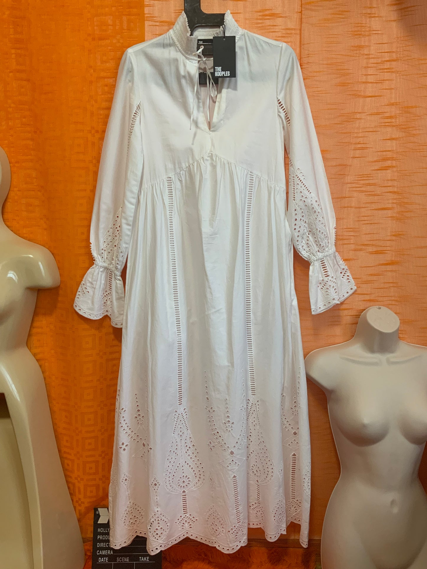 The Kooples Robe Longue Boheme Broderies Élégance - T1