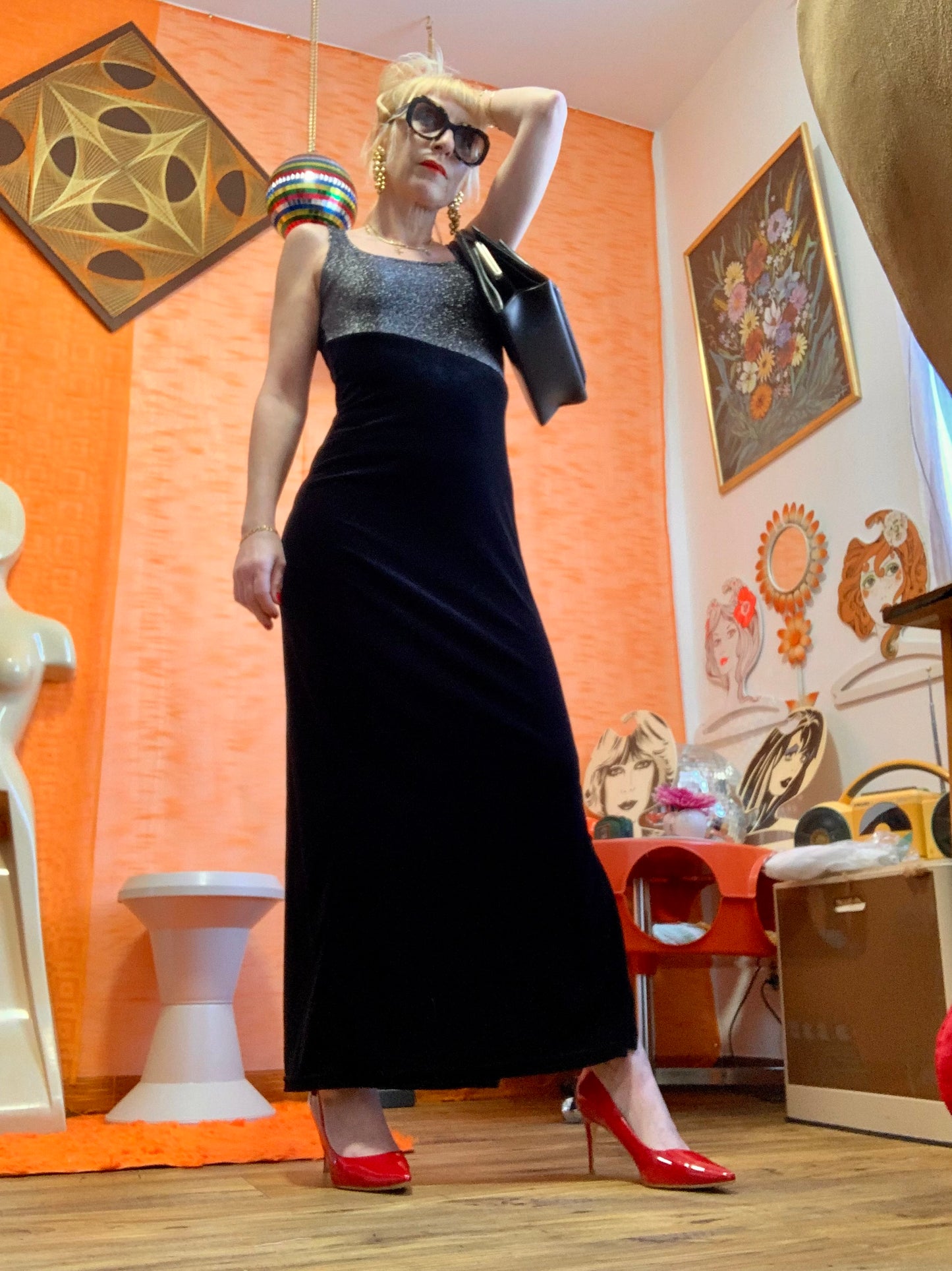 Robe Longue Élégance Vintage 1990 Renatto Bene France - T1