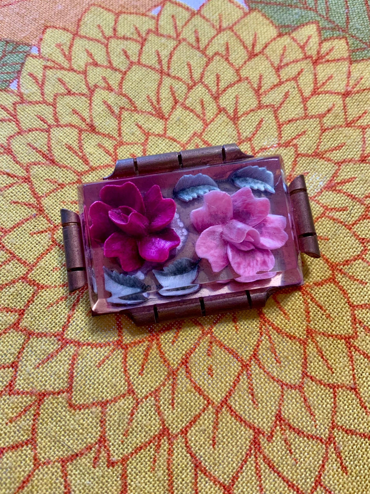 Magnifique Broche Fleurs Ancienne Vintage Art deco