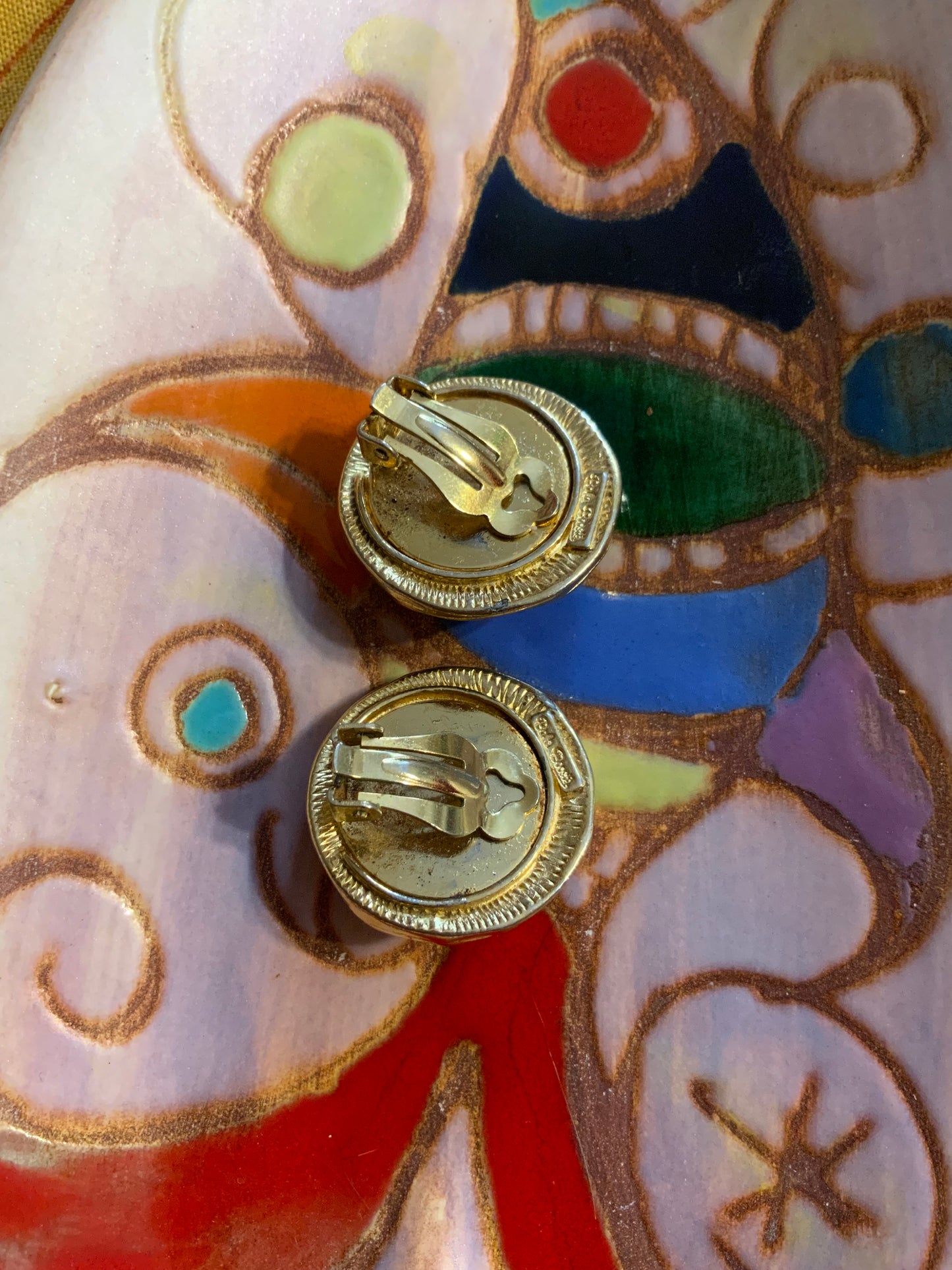 Boucles d’oreilles rondes Vintage Chic