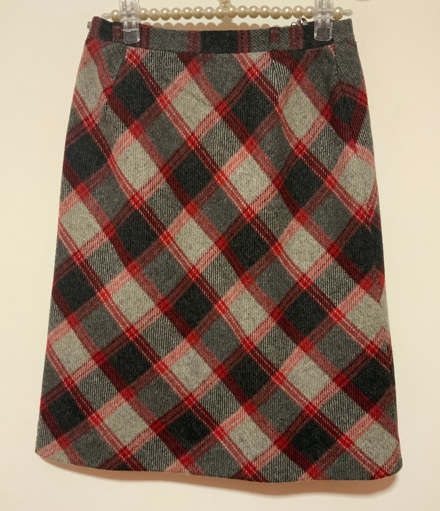 Jupe Tartan Création Main Vintage 1970