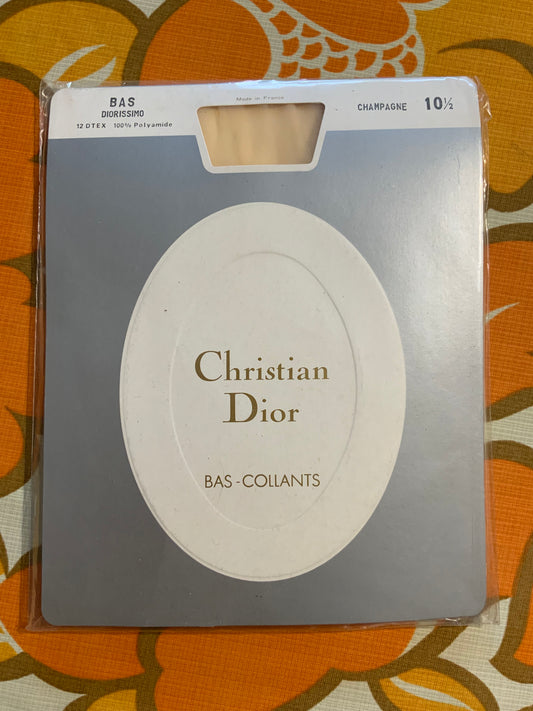 Bas Christian Dior Ancien Nude Vintage