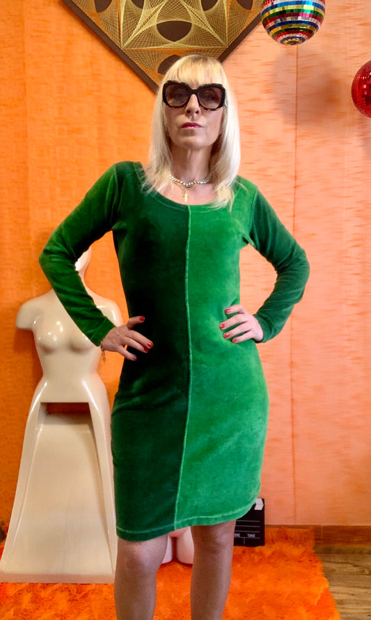 Robe originale velours Naf Naf Vintage 1990 -T38