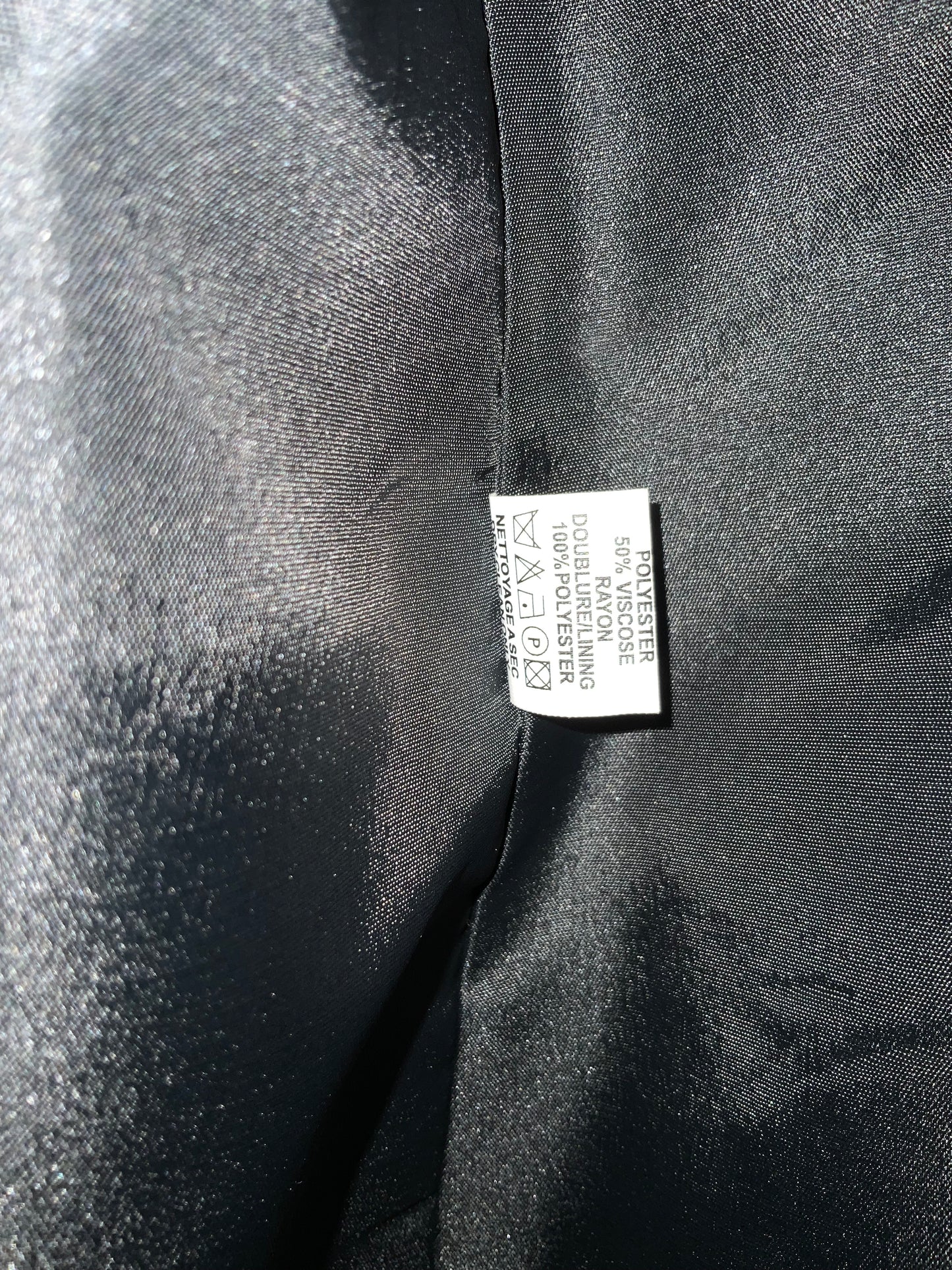 Longue Veste Vintage 1990 carreaux pieds de poule - T42