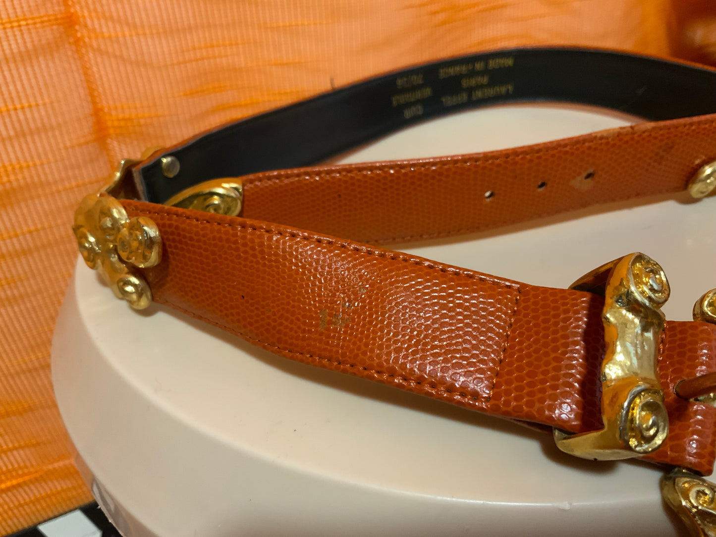 Ceinture France Effel Vintage Cuir