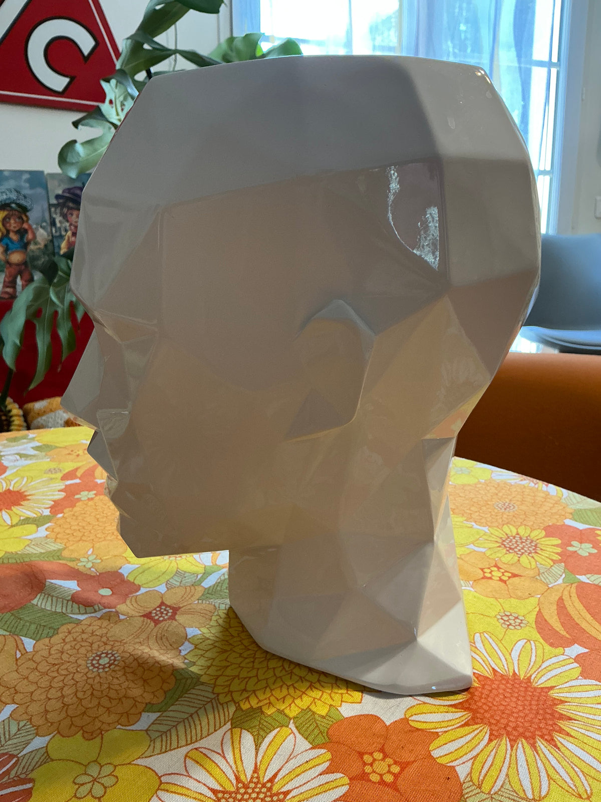 Grand Vase tête d'homme à facettes ADM Italie