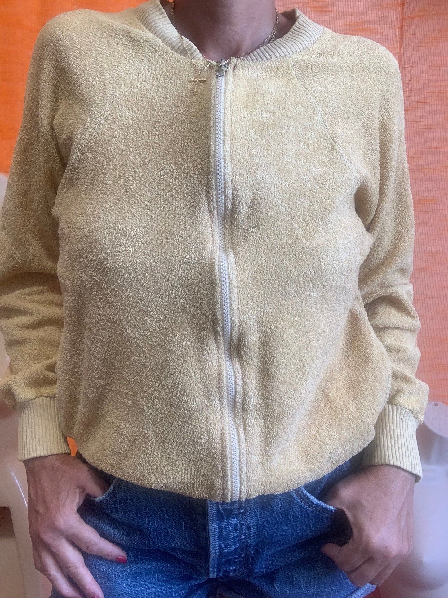 Gilet en Eponge Ted Lapidus Vintage 1970/80- T40 maxi.