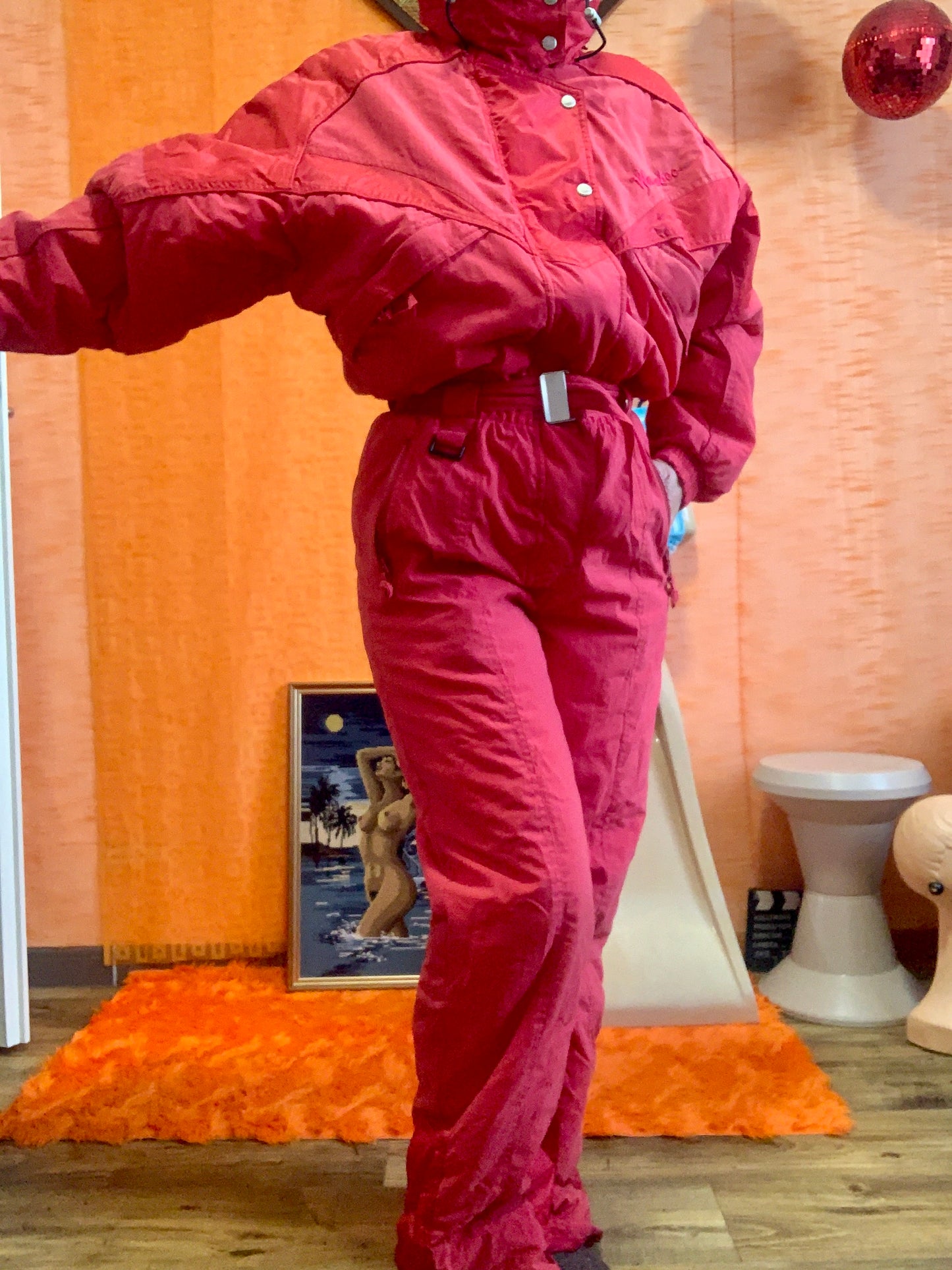 Combinaison de Ski Vintage 2000 Rouge 🌹