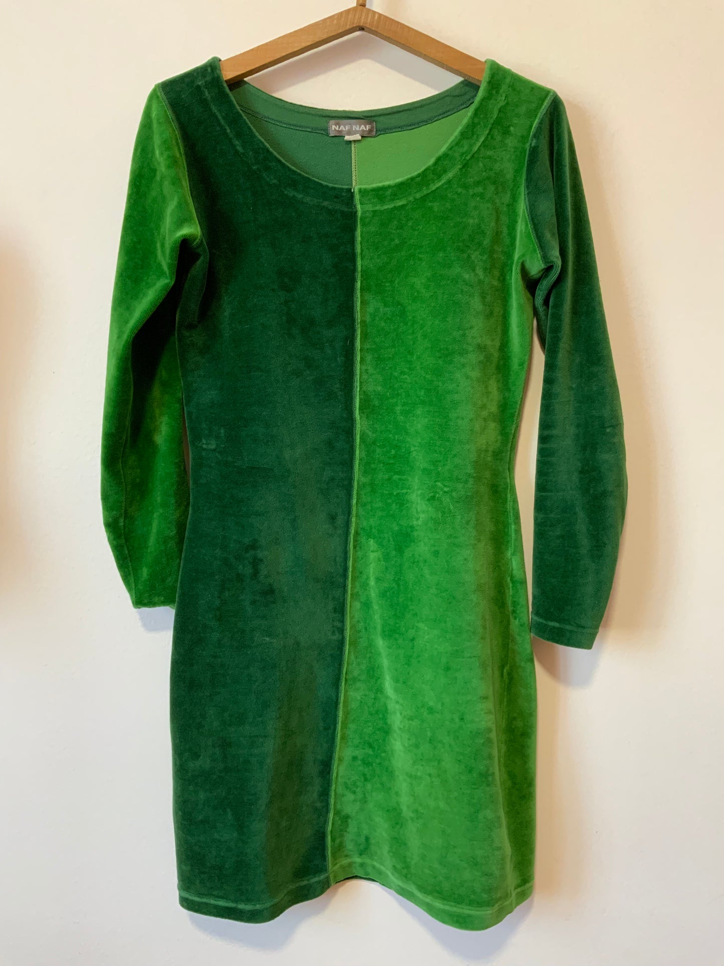 Robe originale velours Naf Naf Vintage 1990 -T38