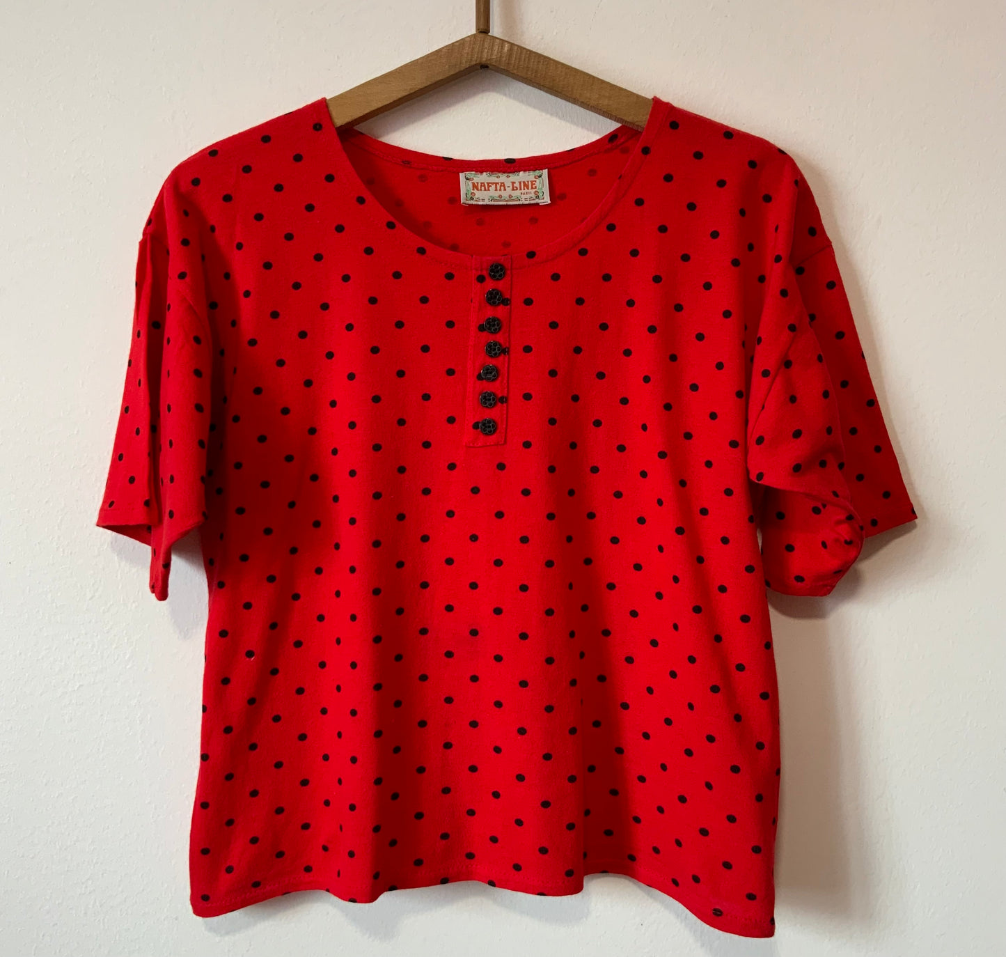 T shirt Vintage fun petits pois 1980- TU