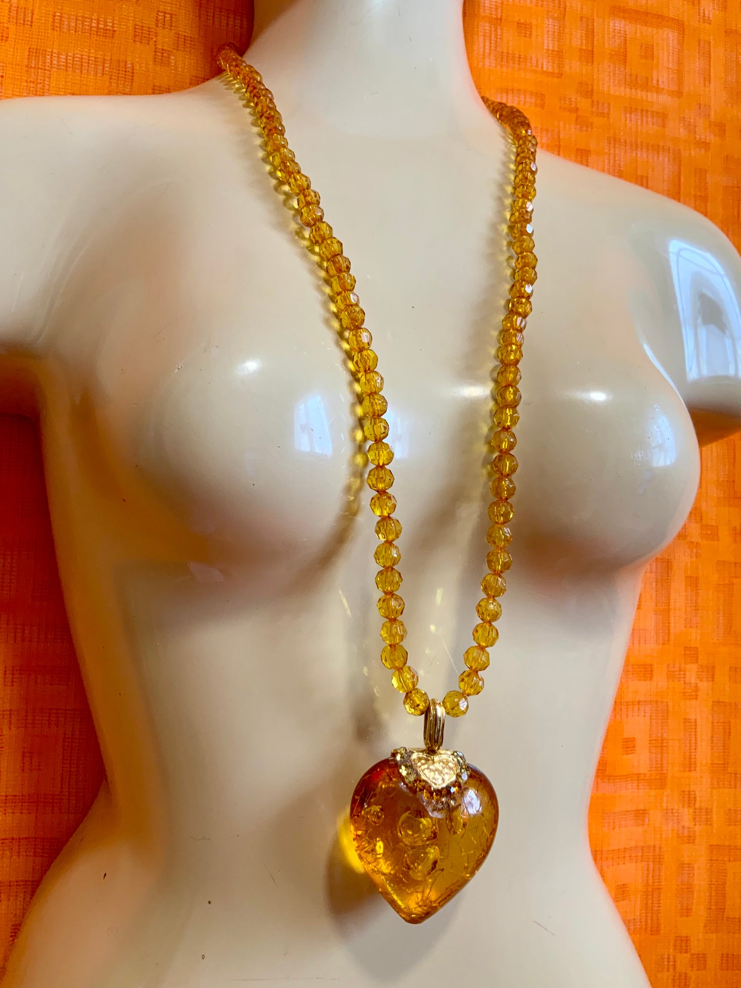 Collier Perles Coeur Jacky de G Vintage Chic