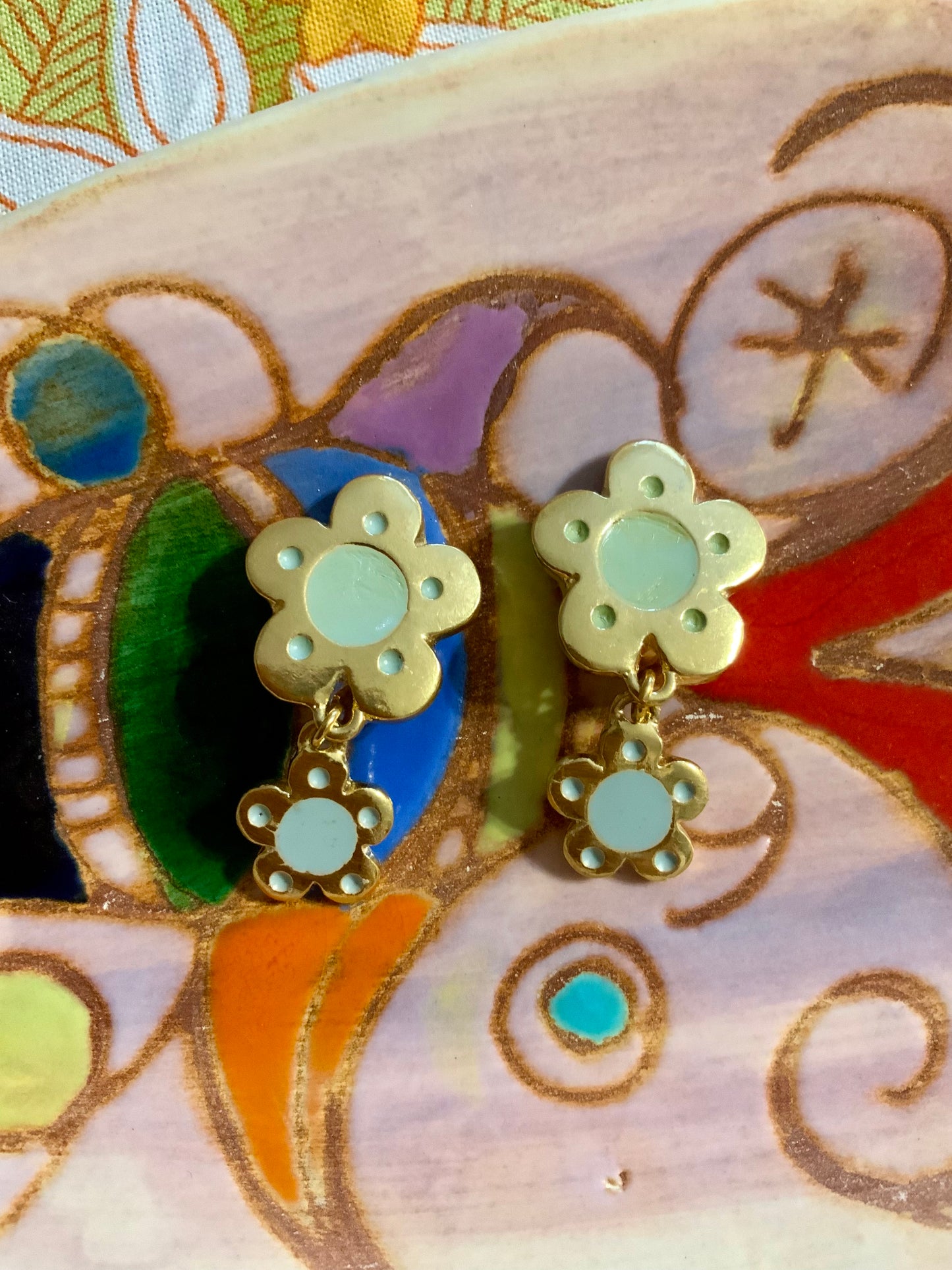 Boucles d’oreilles Fleurs Jacky de G Vintage