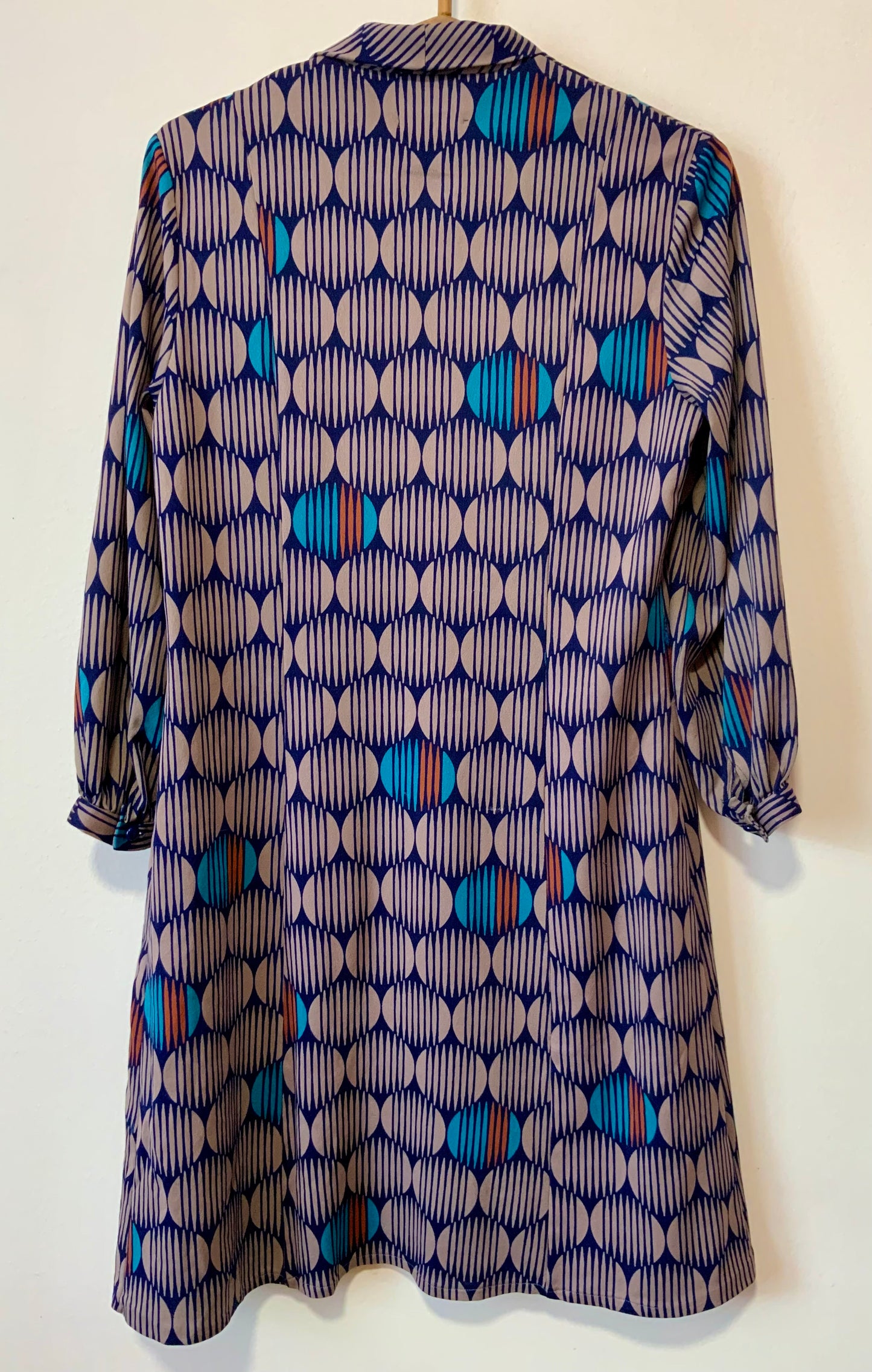 Robe Vintage 1980 Col Lavallière - T42