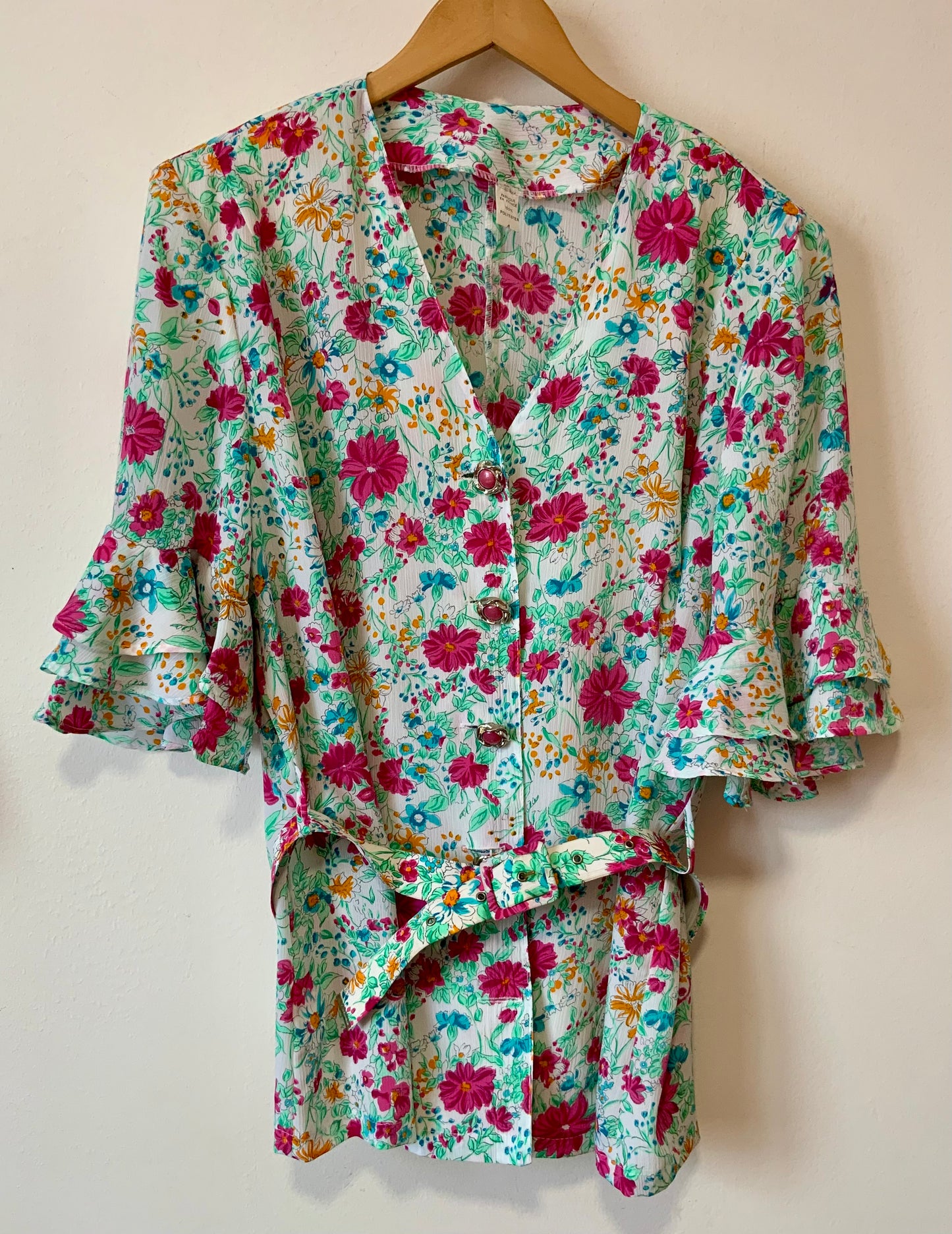 Ensemble à fleurs Vintage Chic France - T46/48-