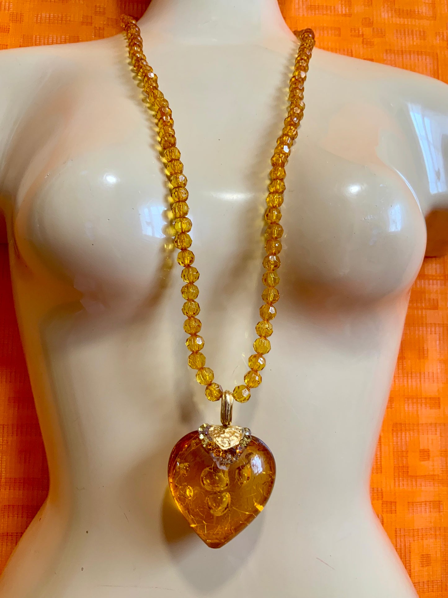 Collier Perles Coeur Jacky de G Vintage Chic