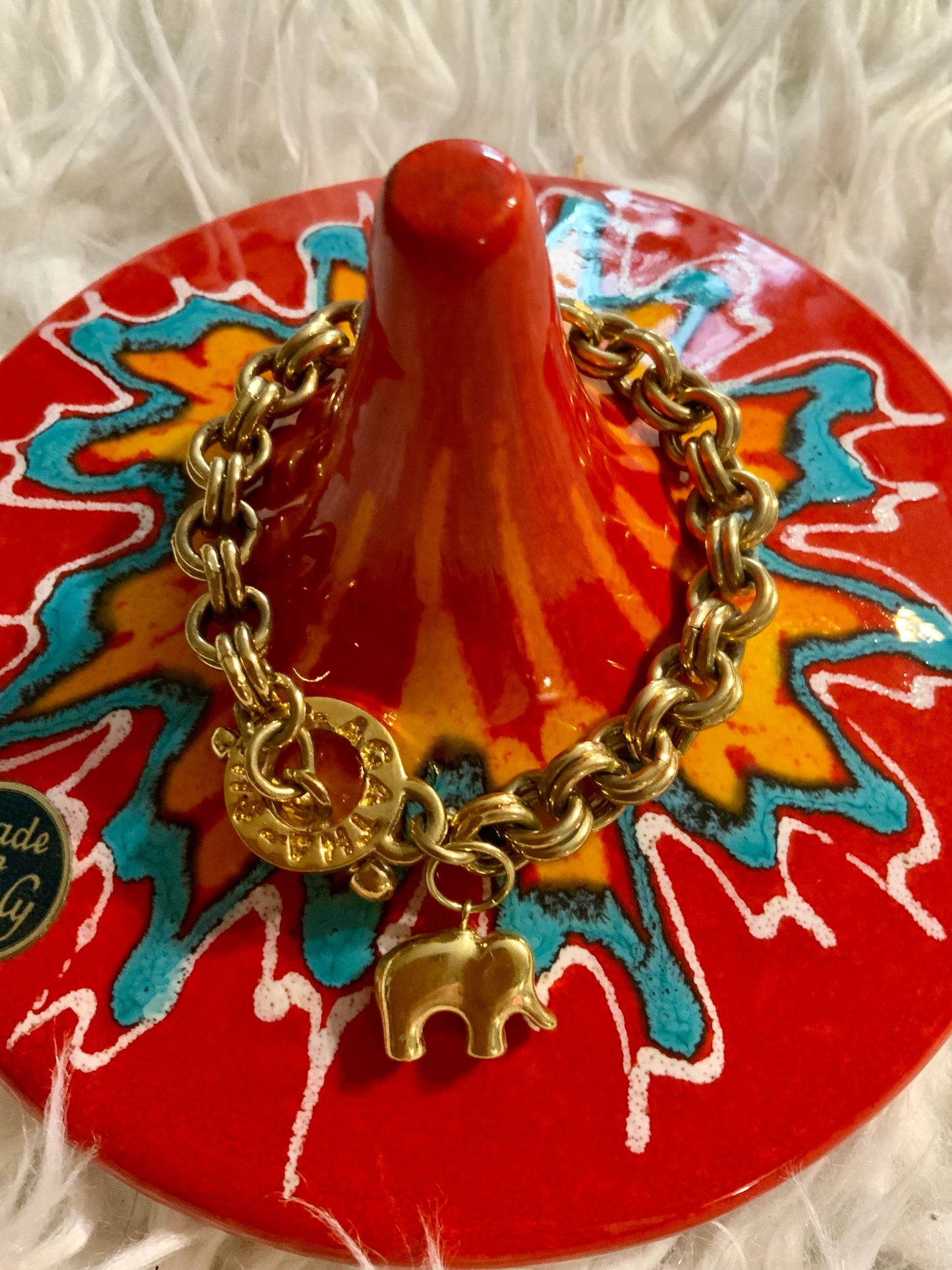 Bracelet Agatha Vintage breloque 1990 Paris France