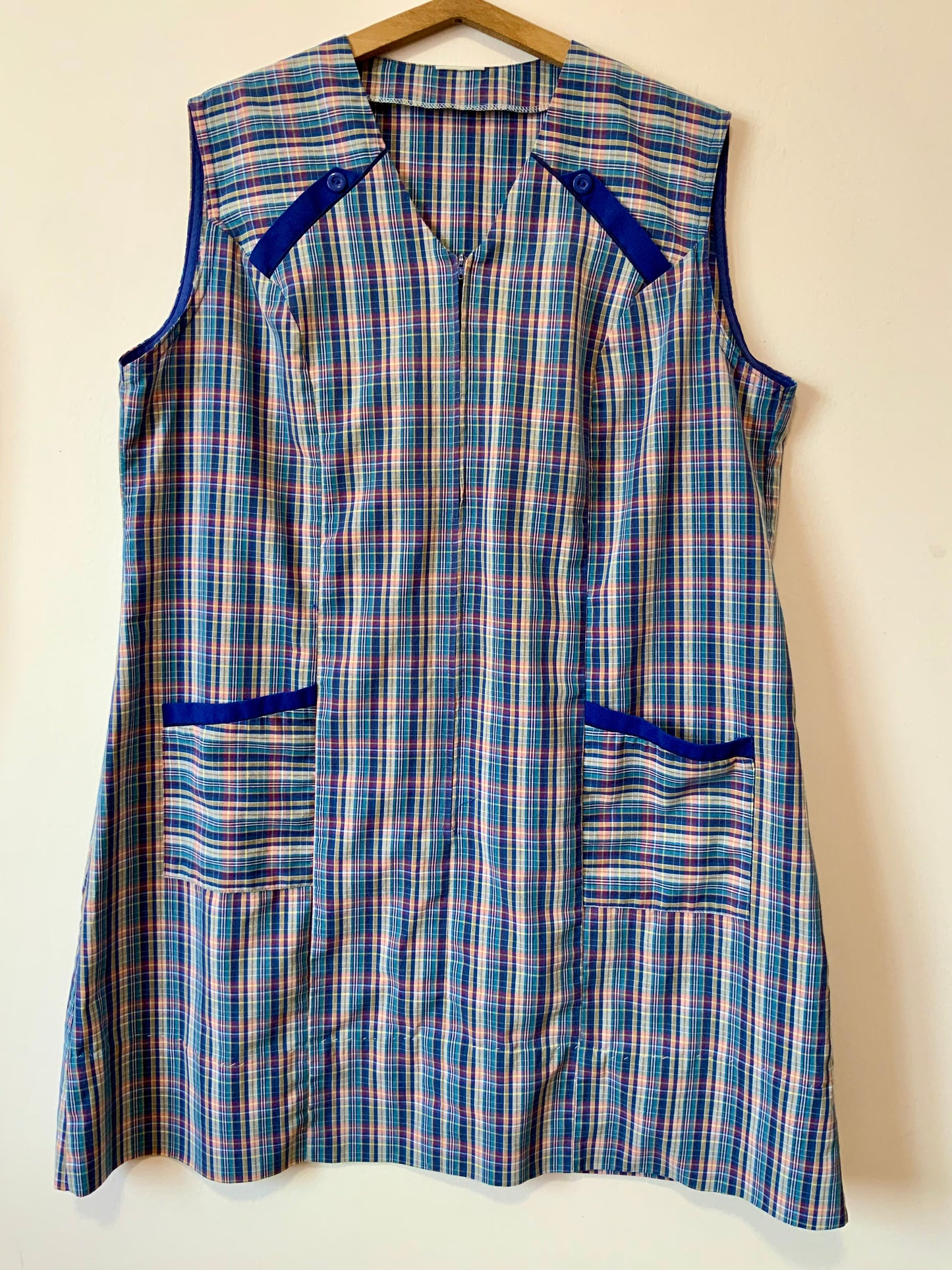 Blouse carreaux Ecossais Vintage 1970- T50