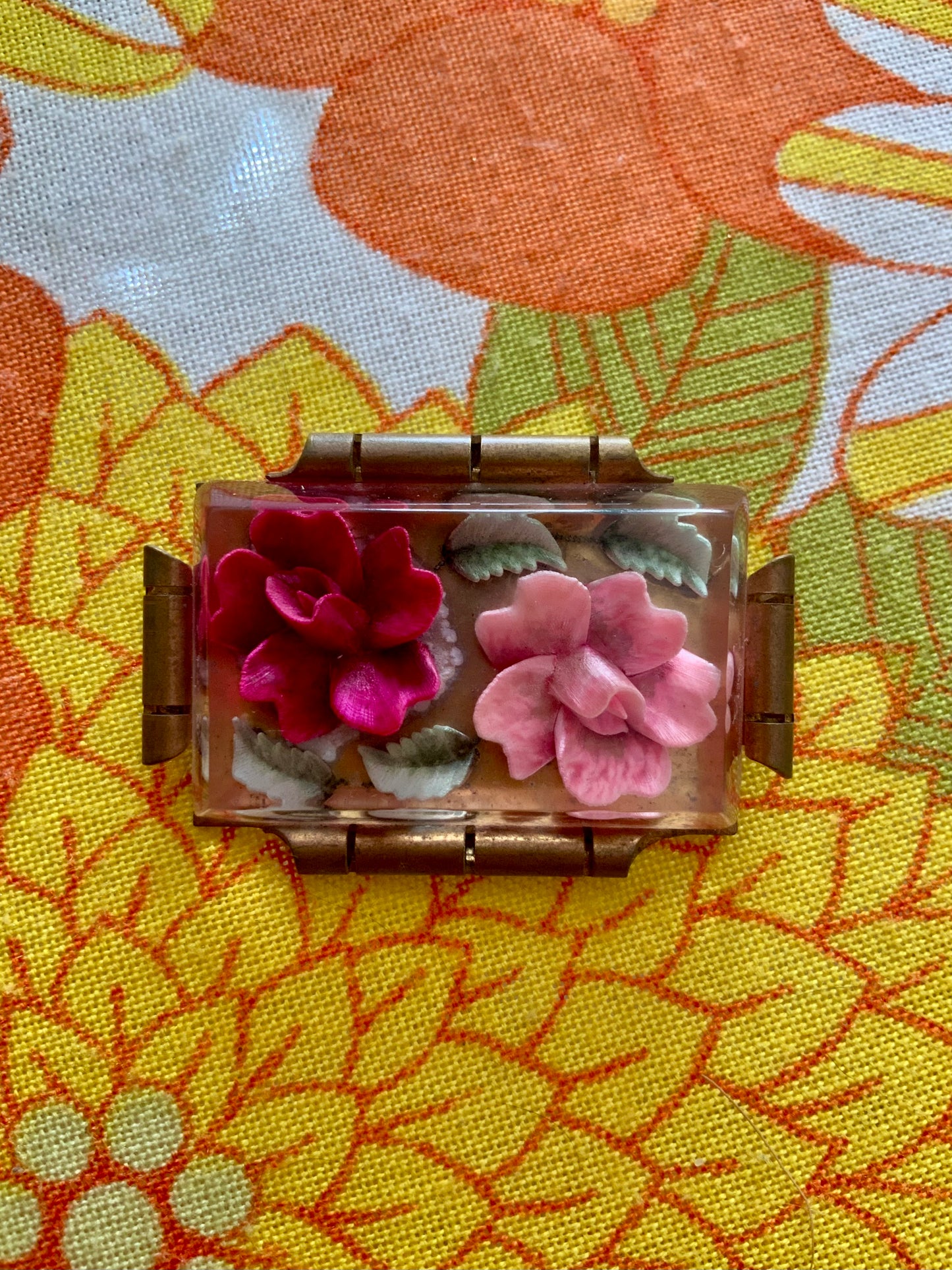 Magnifique Broche Fleurs Ancienne Vintage Art deco