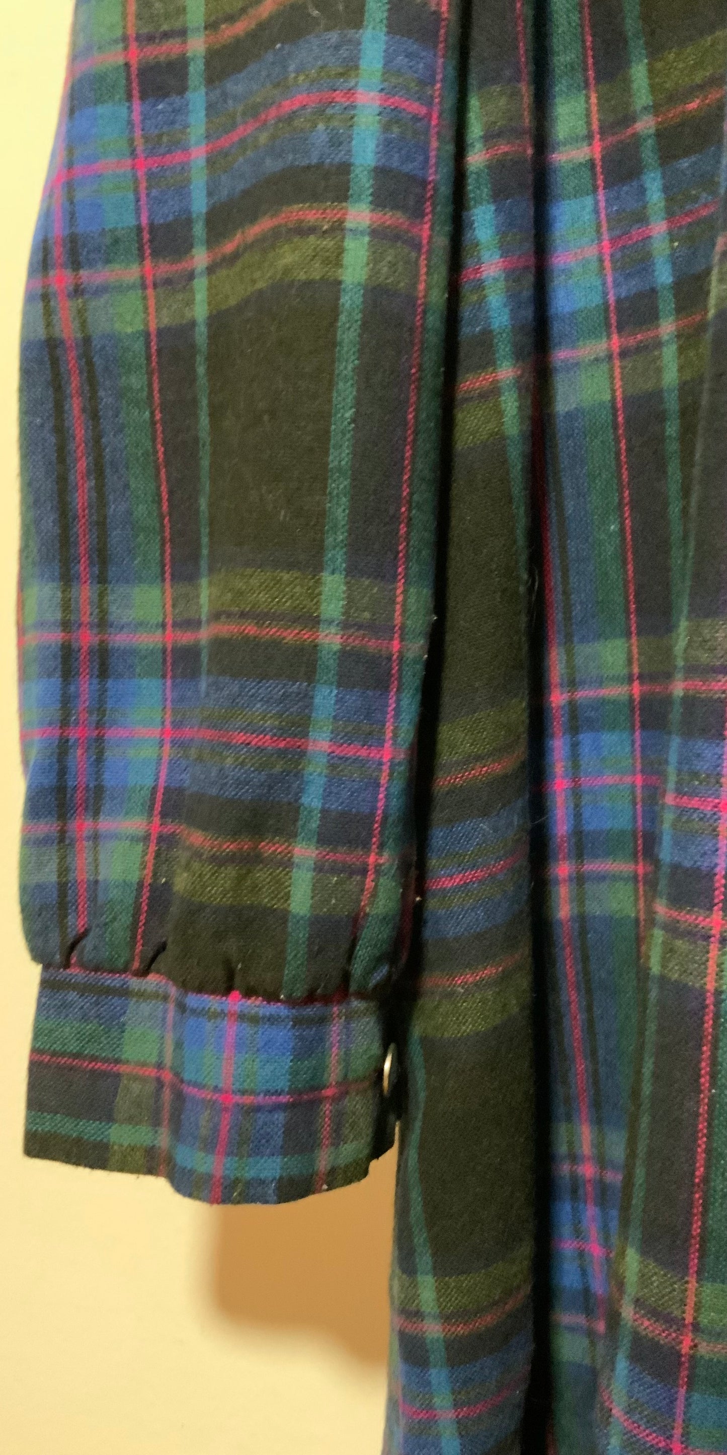 Robe à Carreaux écossais Tartan grande taille T58 Vintage 1980