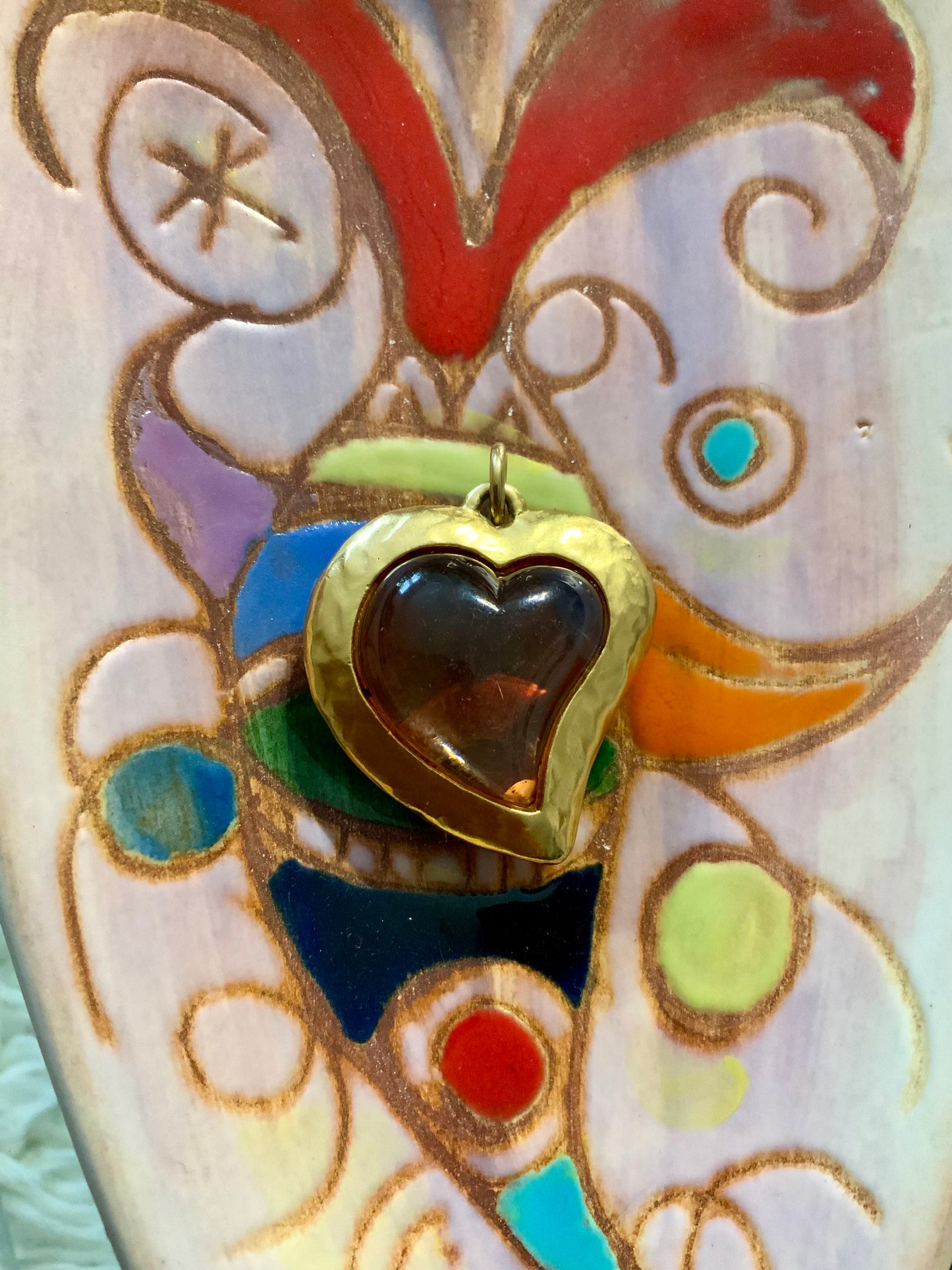 Pendentif Coeur Vintage Yves Saint Laurent Luxe