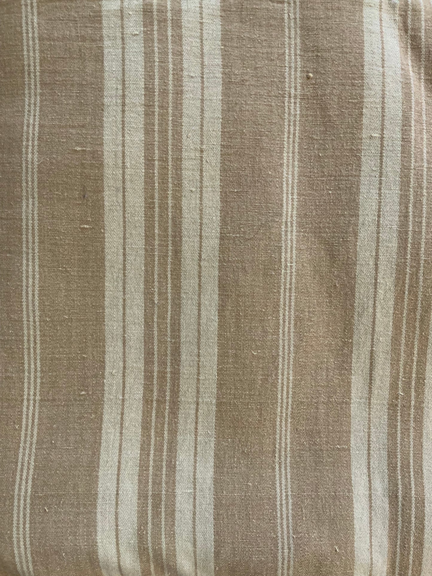 Toile Ancienne de matelas Rayures Vintage 4 mètres.