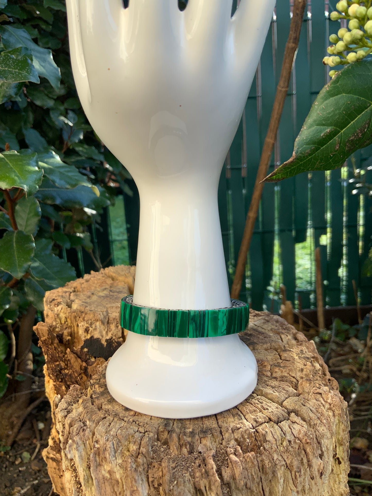 Bracelet Vintage Pierres Malachite