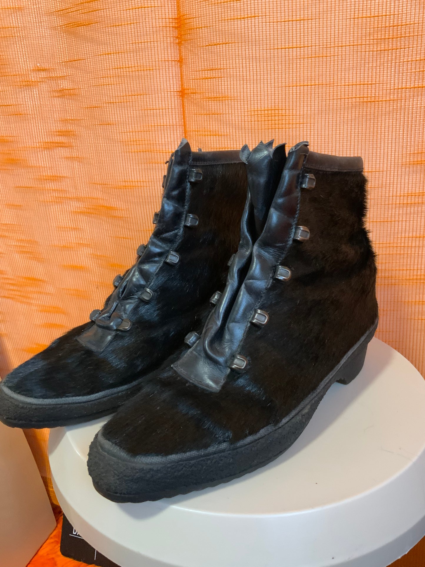 Bottines Fourrées Vintage Deadstock Fourrure 1970 Originales