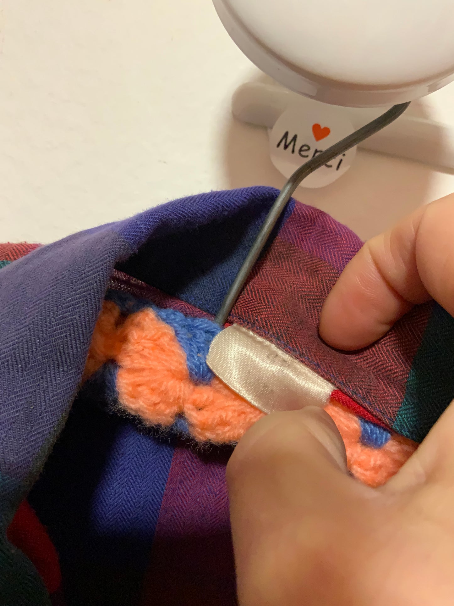 Chemisier à carreaux Madras Vintage 1980 France