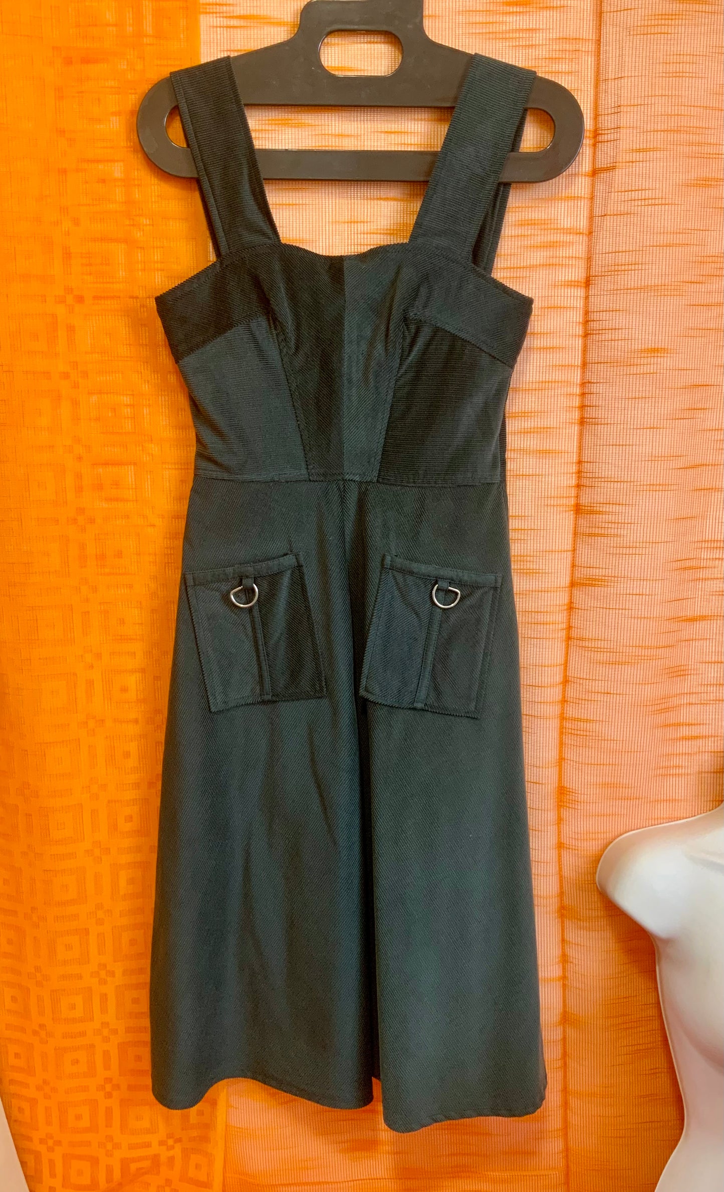 Robe originale Neuve Vintage 1970 Velours côtelé - T32/34