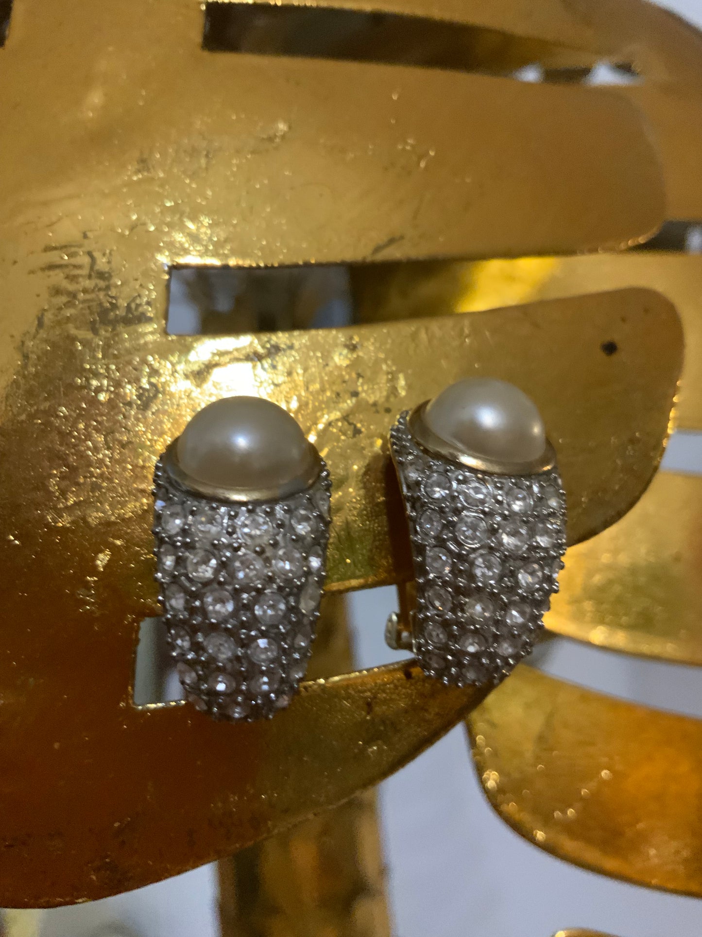Boucles d’oreilles Anciennes Plaquées