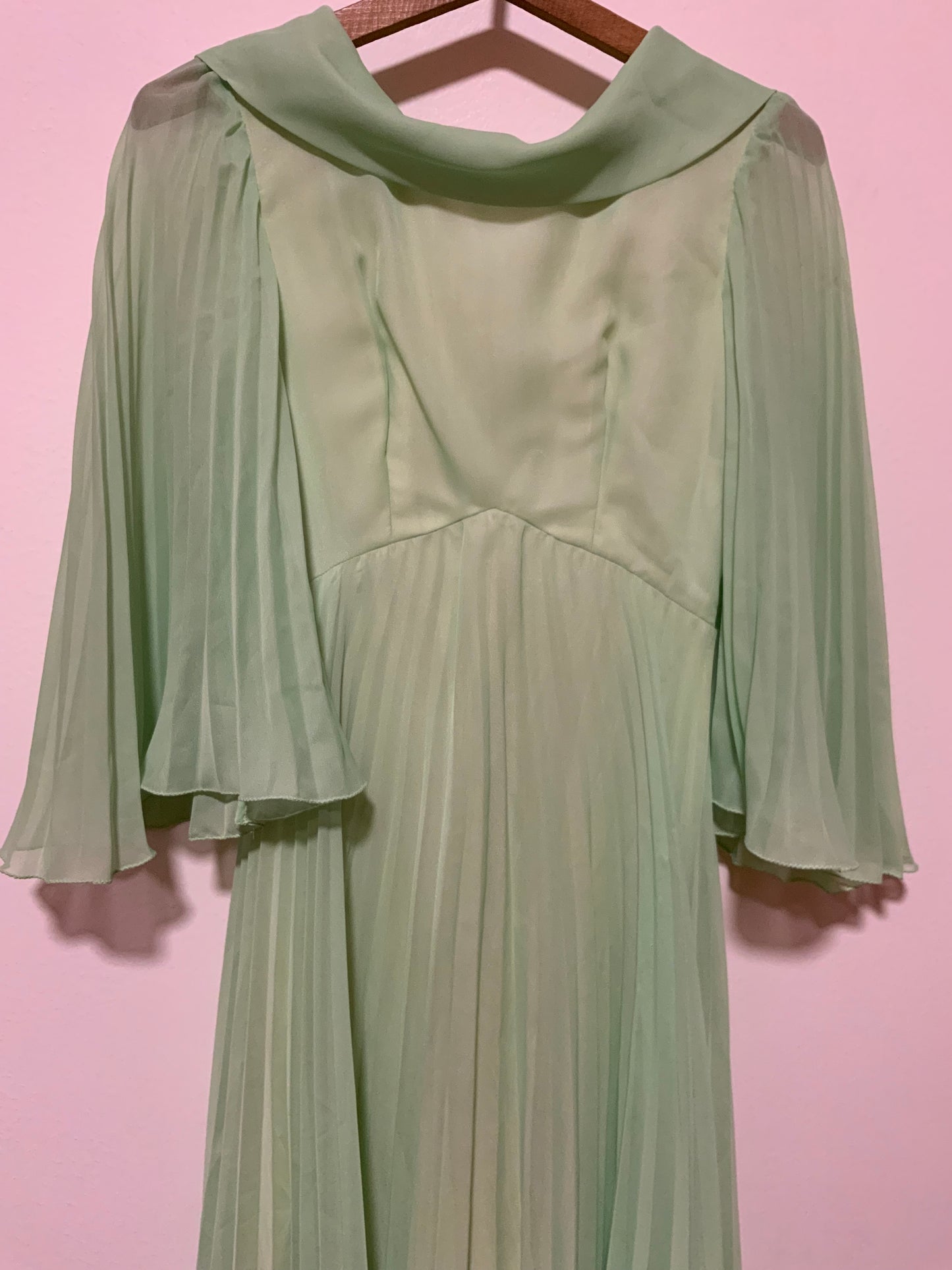 Robe incroyable Plissée Création Main 1960/70 Vintage- T30/32