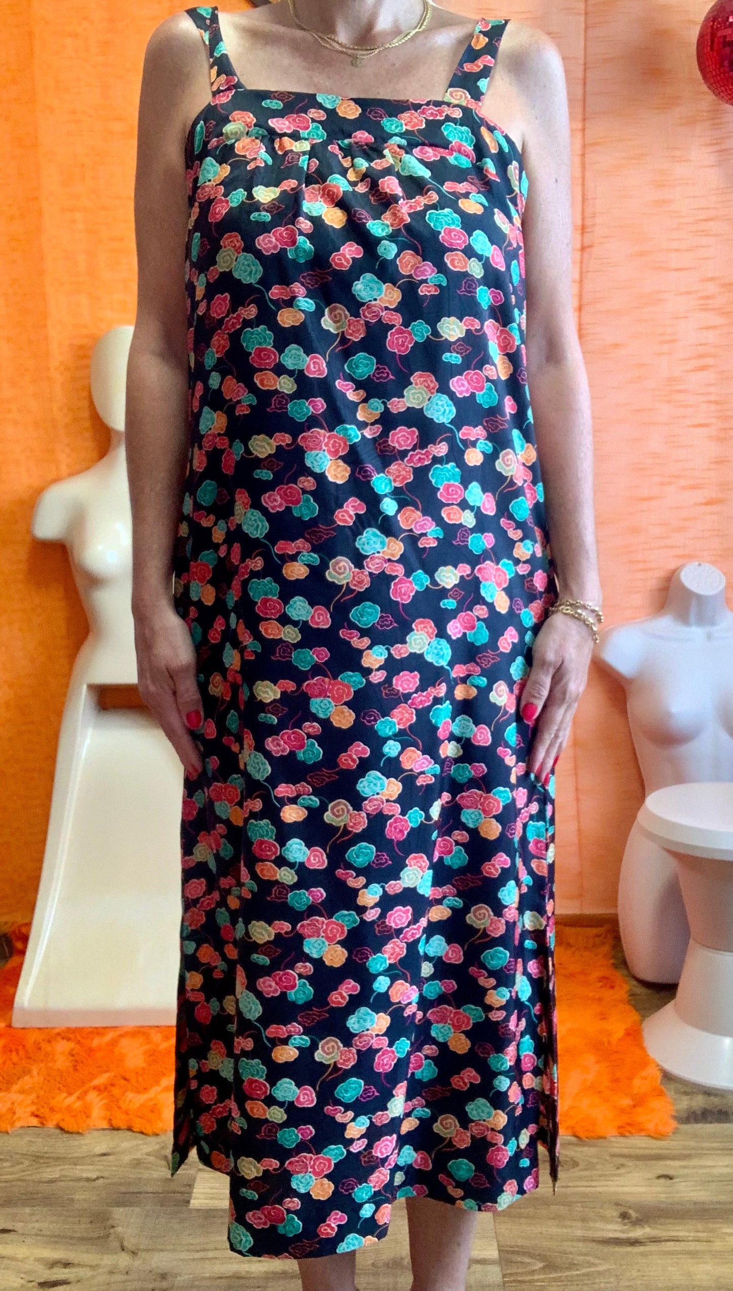 Robe Vintage France 1980 À fleurs - T40/42