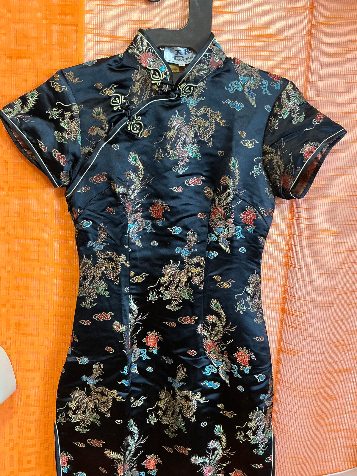 Robe Chinoise Pure Soie Vintage 1980/90-T36