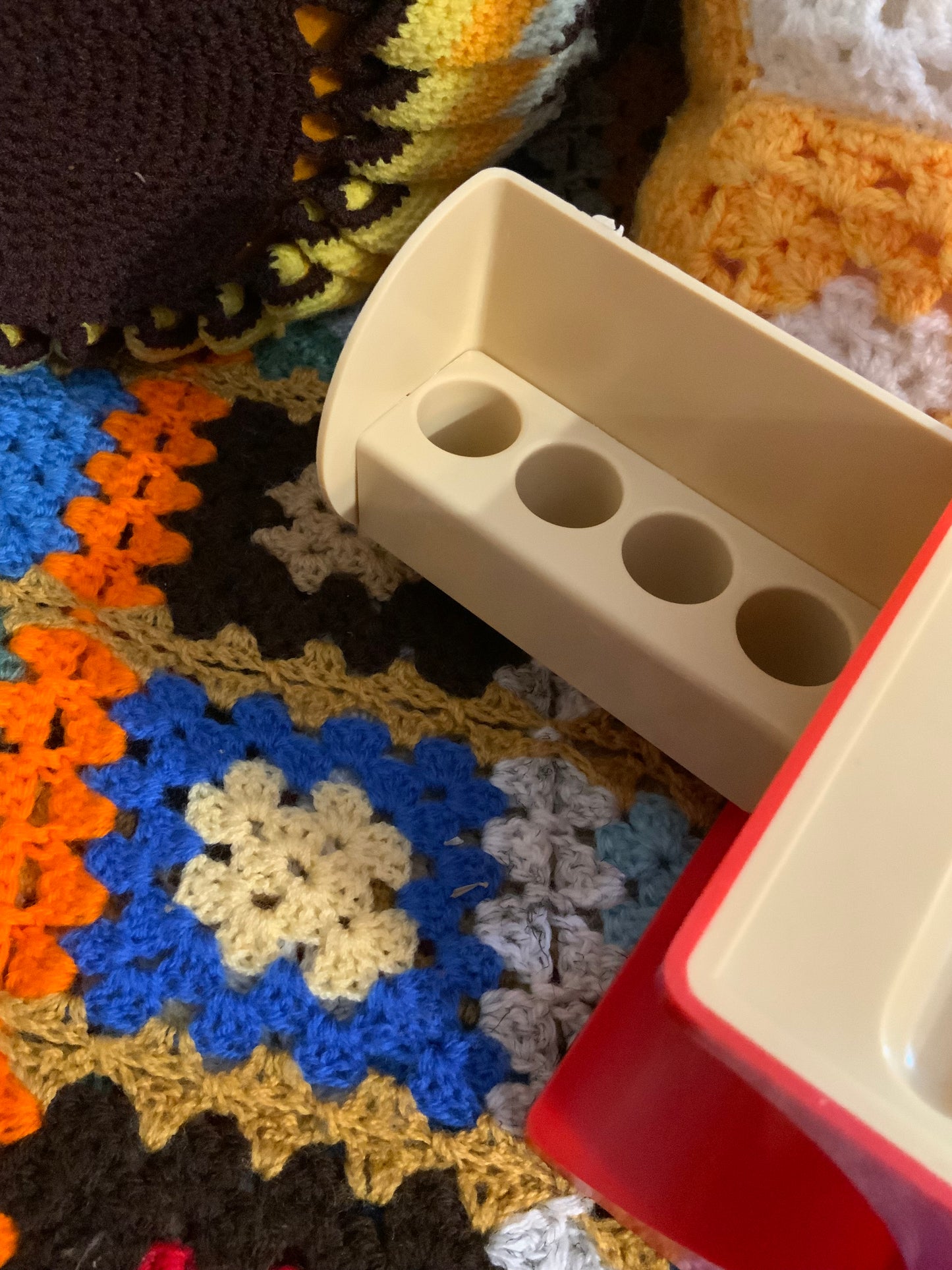 Beauty Case Orange Vintage 1970