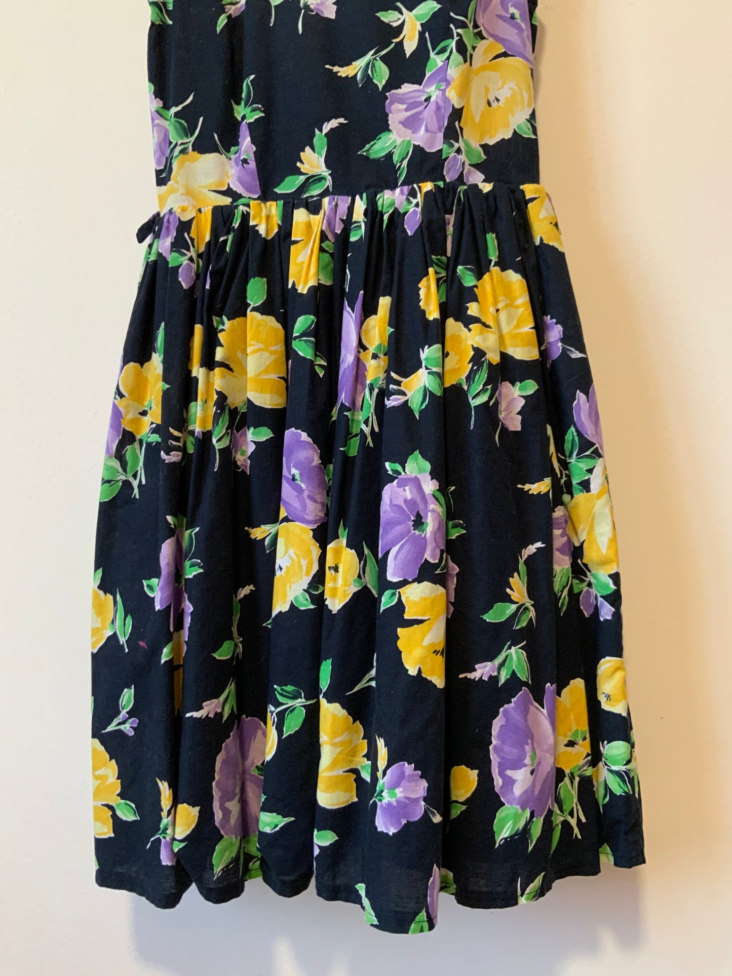 Robe Volume À fleurs Vintage 1980- T36