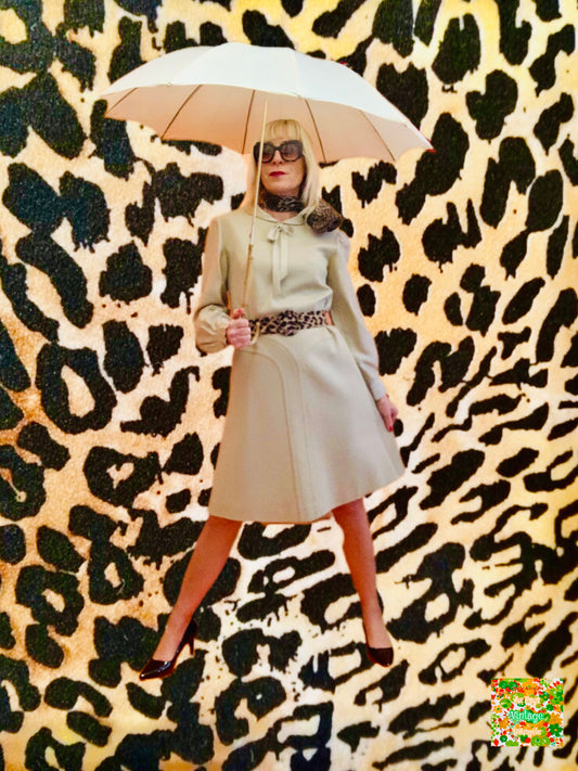 Robe Création unique main Vintage 1960/70 Organza