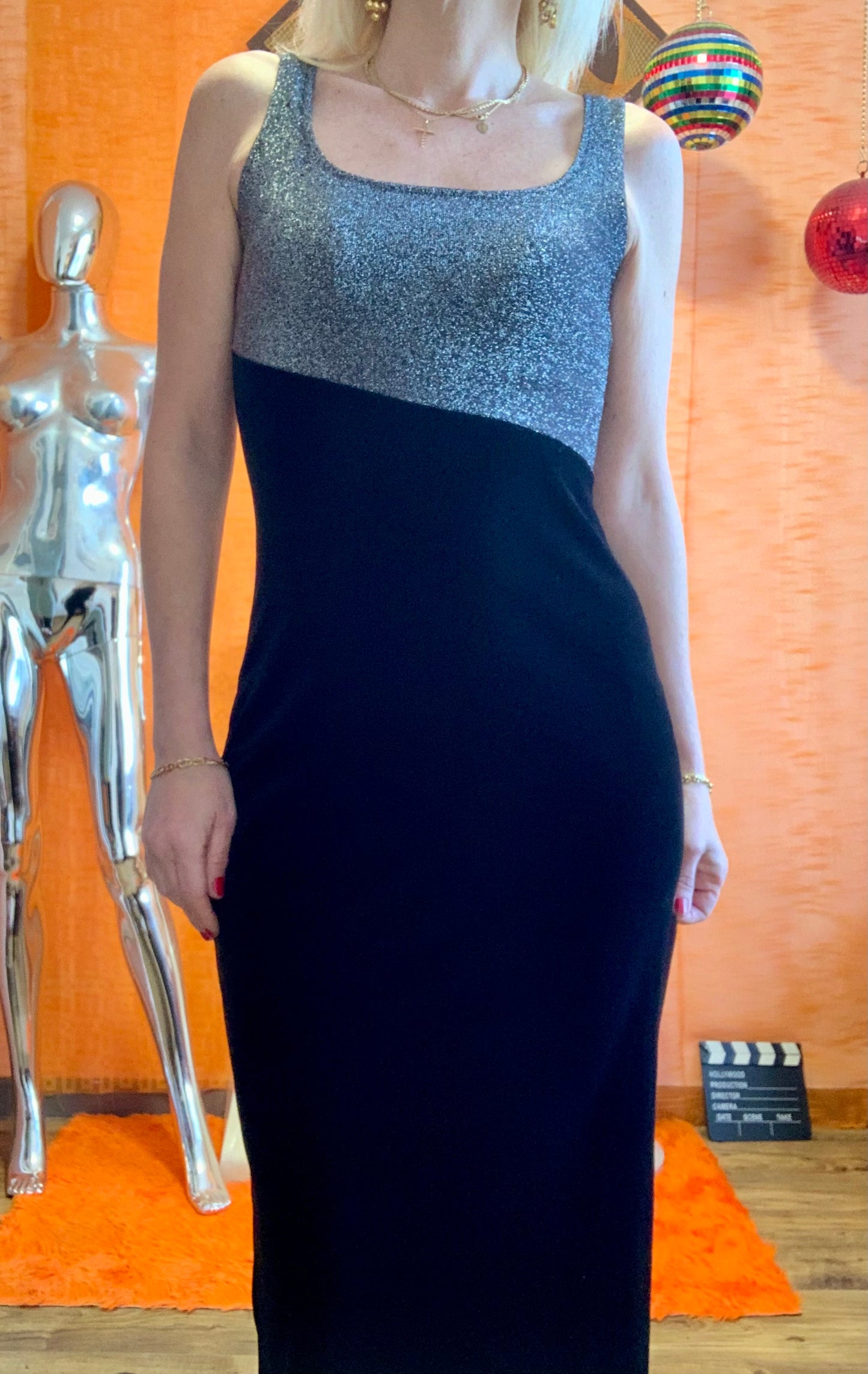 Robe Longue Élégance Vintage 1990 Renatto Bene France - T1