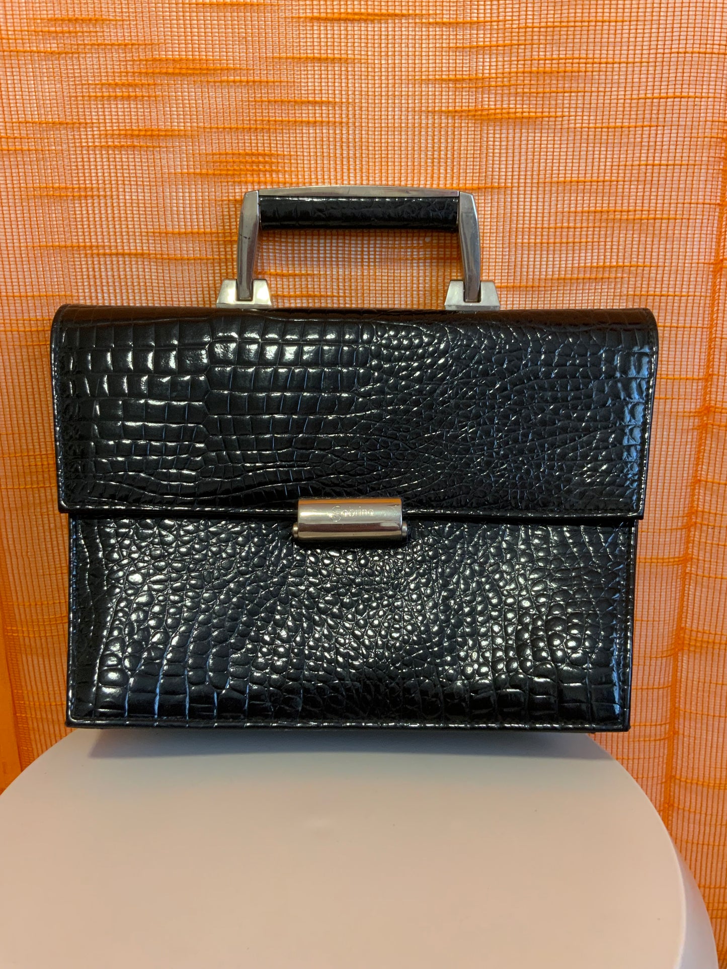 Sac à main Chic Cuir vernis Vintage 1980