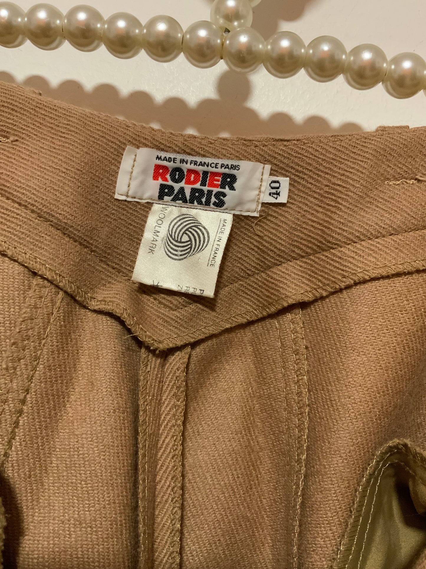 Pantalon Rodier pure Laine Woolmark Vintage 1980/90