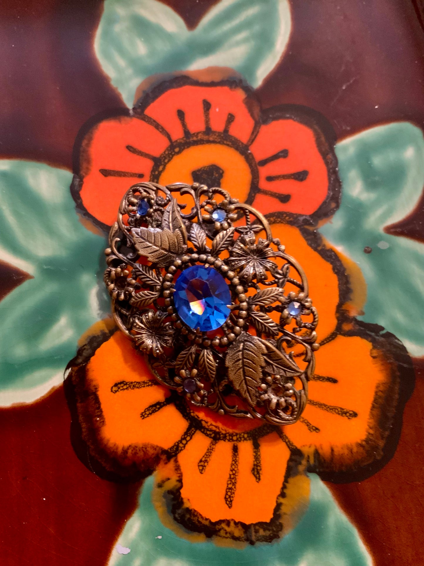 Broche Ancienne Magnifique Vintage Art deco