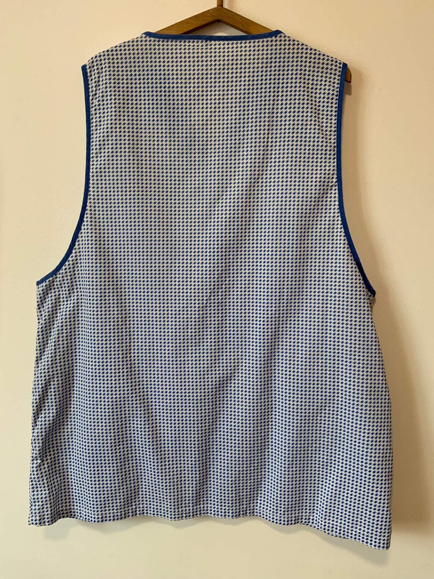 Blouse à carreaux pieds poules Vintage 1970-