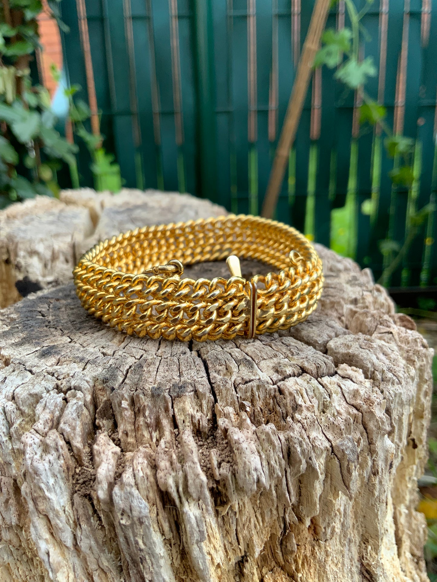 Bracelet Mailles plaqué or Vintage Chic