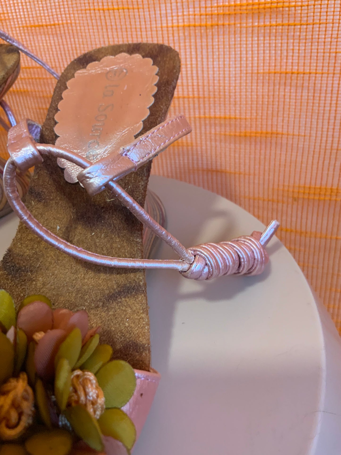 Chaussures Talons compensés Fleurs Vintage 1990- T37.